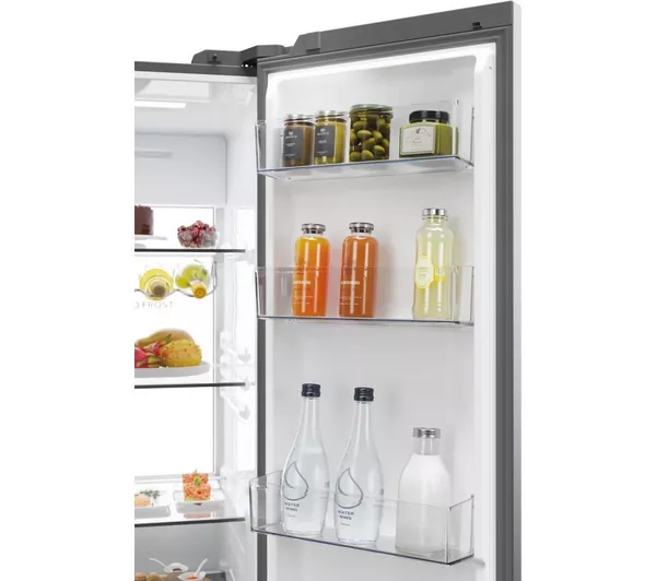 HAIER Series 7 HSW79F18ANMMUK American-Style Smart Fridge Freezer - Silver - Image 6