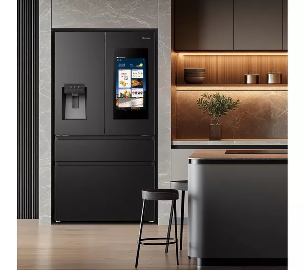 HISENSE PureFlat Smart Screen RF9P490GTFE Fridge Freezer - Black - Image 2
