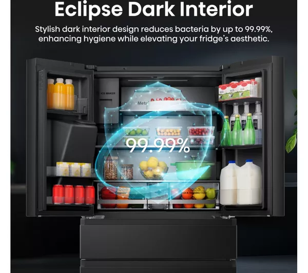 HISENSE PureFlat Smart Screen RF9P490GTFE Fridge Freezer - Black - Image 4