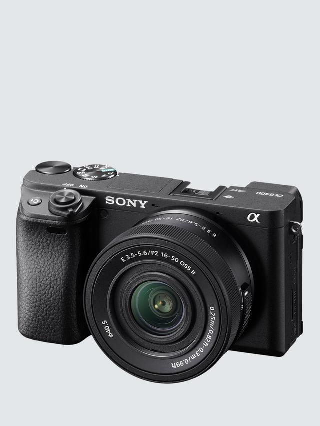 Sony - A6400 Compact System Camera with 16-50mm OSS II Power Zoom Lens, 4K Ultra HD, 24.2MP, 4D Focus, Wi-Fi, Bluetooth, NFC, OLED EVF, 3" Tilting Touch Screen, Black - Image 4