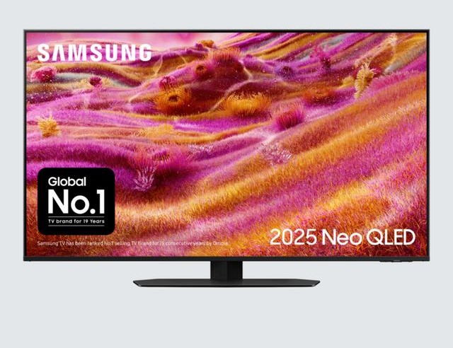 Samsung - QE50QN90F (2025) Neo QLED Mini LED HDR 4K Ultra HD Smart AI TV, 50 inch with Dolby Atmos, Black