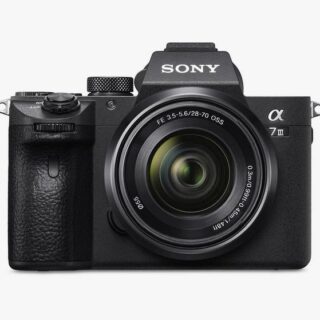 Sony - a7 III (Alpha ILCE-7M3) Compact System Camera with 28-70mm Zoom Lens, 4K Ultra HD, 24.2MP, Wi-Fi, Bluetooth, NFC, OLED EVF, 5-Axis Image Stabiliser & Tiltable 3" LCD Touch Screen, Black