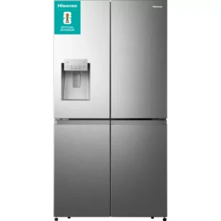 HISENSE PureFlat RQ760N4SASE American-Style Smart Fridge Freezer - Stainless Steel