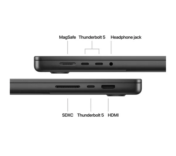 APPLE MacBook Pro 16" (2024) - M4 Pro, 512 GB SSD, RAM 48 GB, Space Black - Image 5